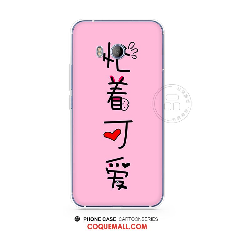 Étui Htc U11 Amoureux Fluide Doux Téléphone Portable, Coque Htc U11 Dessin Animé Silicone