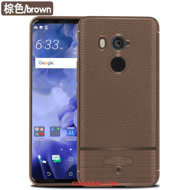 Étui Htc U11+ Créatif Protection Simple, Coque Htc U11+ Incassable Téléphone Portable Braun