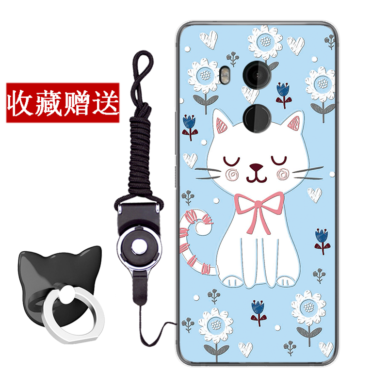 Étui Htc U11+ Dessin Animé Silicone Rose, Coque Htc U11+ Protection Téléphone Portable