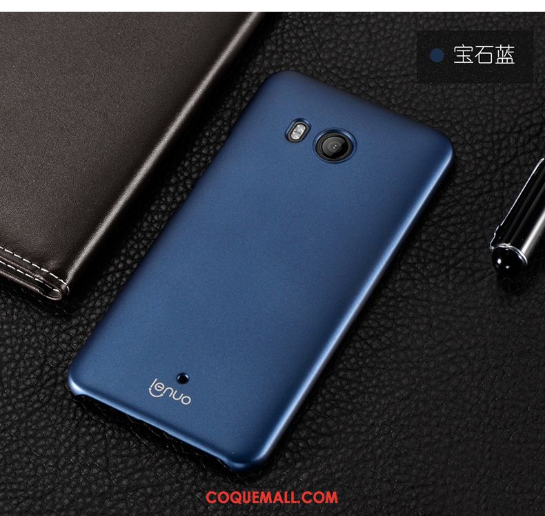 Étui Htc U11 Délavé En Daim Or Anneau, Coque Htc U11 Élégant Incassable