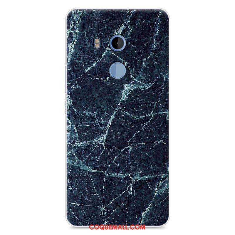 Étui Htc U11+ Fluide Doux Protection Noir, Coque Htc U11+ Peinture Modèle Fleurie