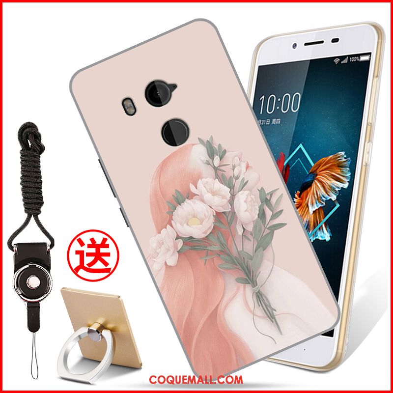 Étui Htc U11+ Incassable Fluide Doux Protection, Coque Htc U11+ Rose Téléphone Portable