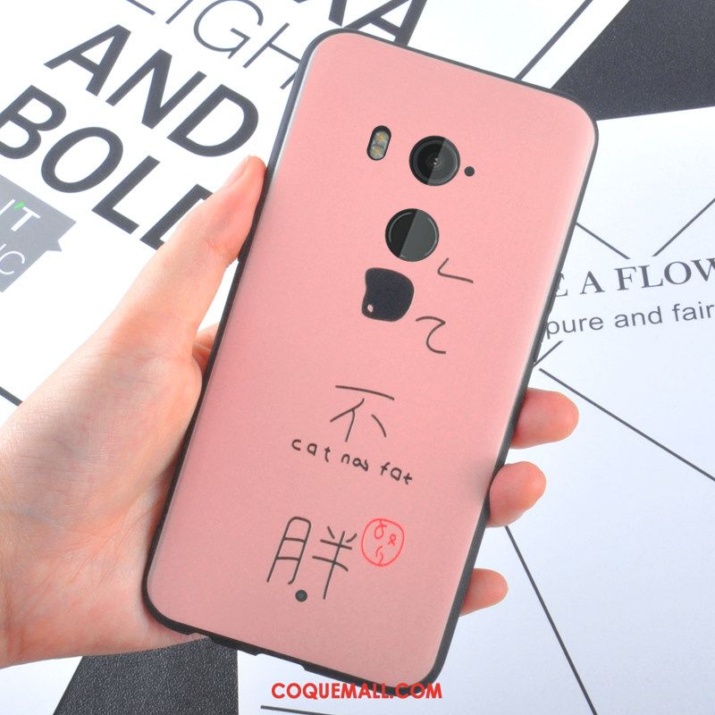 Étui Htc U11+ Incassable Rose Tout Compris, Coque Htc U11+ Support Personnalité