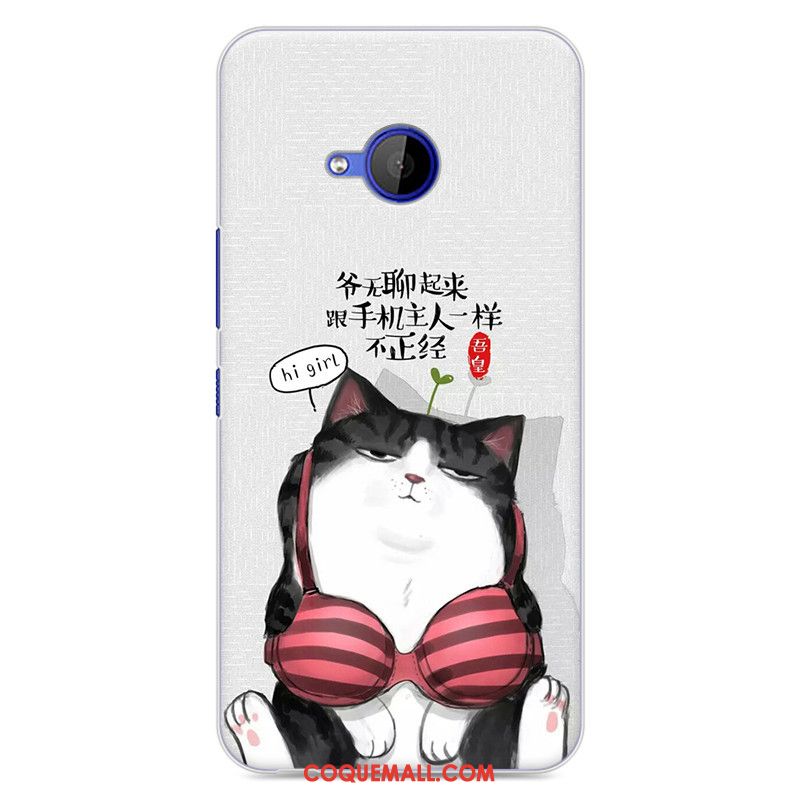 Étui Htc U11 Life Blanc Dessin Animé Protection, Coque Htc U11 Life Tout Compris Créatif