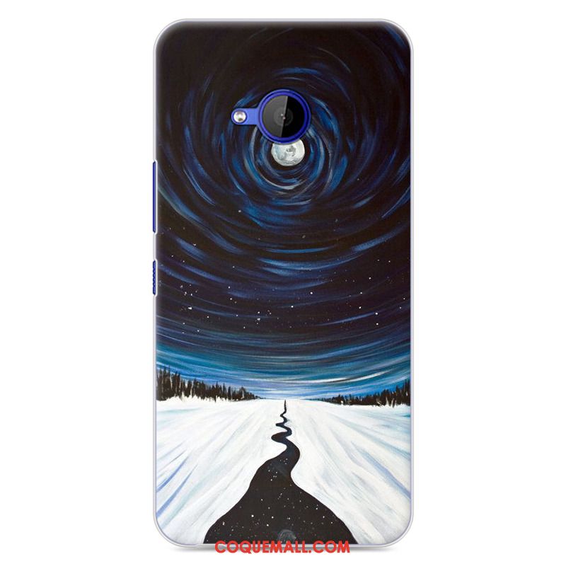 Étui Htc U11 Life Silicone Créatif Bleu, Coque Htc U11 Life Dessin Animé Peinture