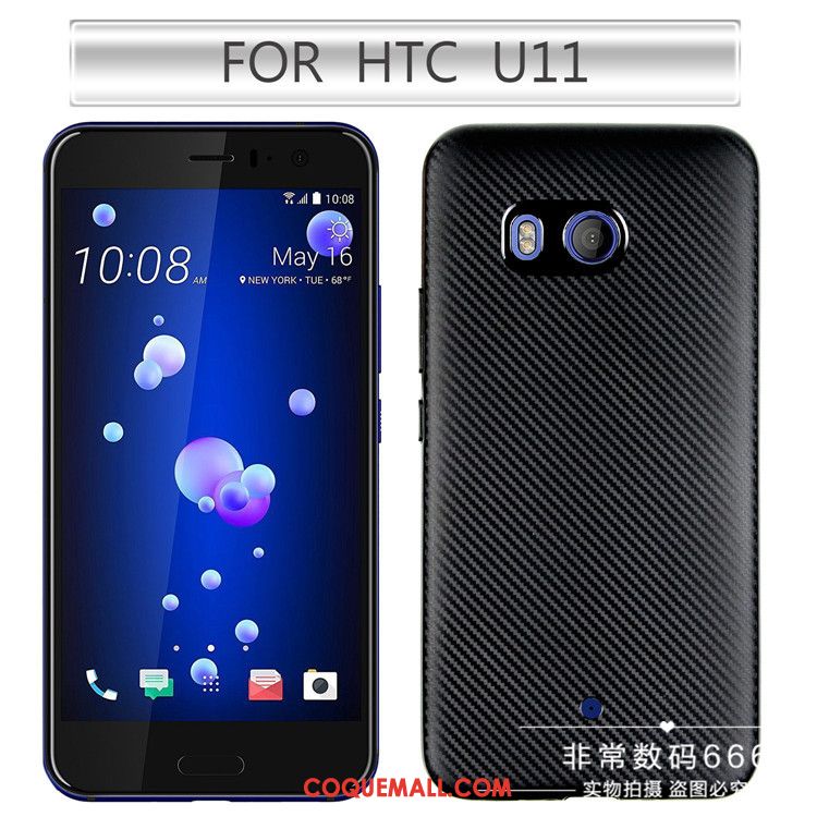 Étui Htc U11 Or Téléphone Portable Tout Compris, Coque Htc U11 Fluide Doux Fibre