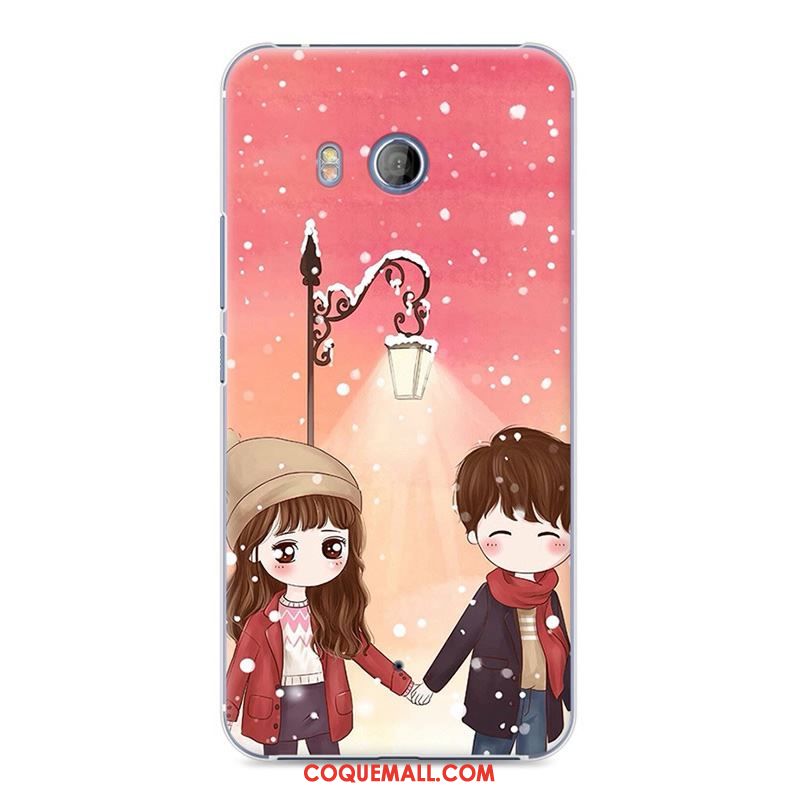 Étui Htc U11 Peinture Rose Téléphone Portable, Coque Htc U11 Incassable Créatif