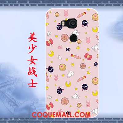 Étui Htc U11+ Peinture Téléphone Portable Fluide Doux, Coque Htc U11+ Protection Bleu