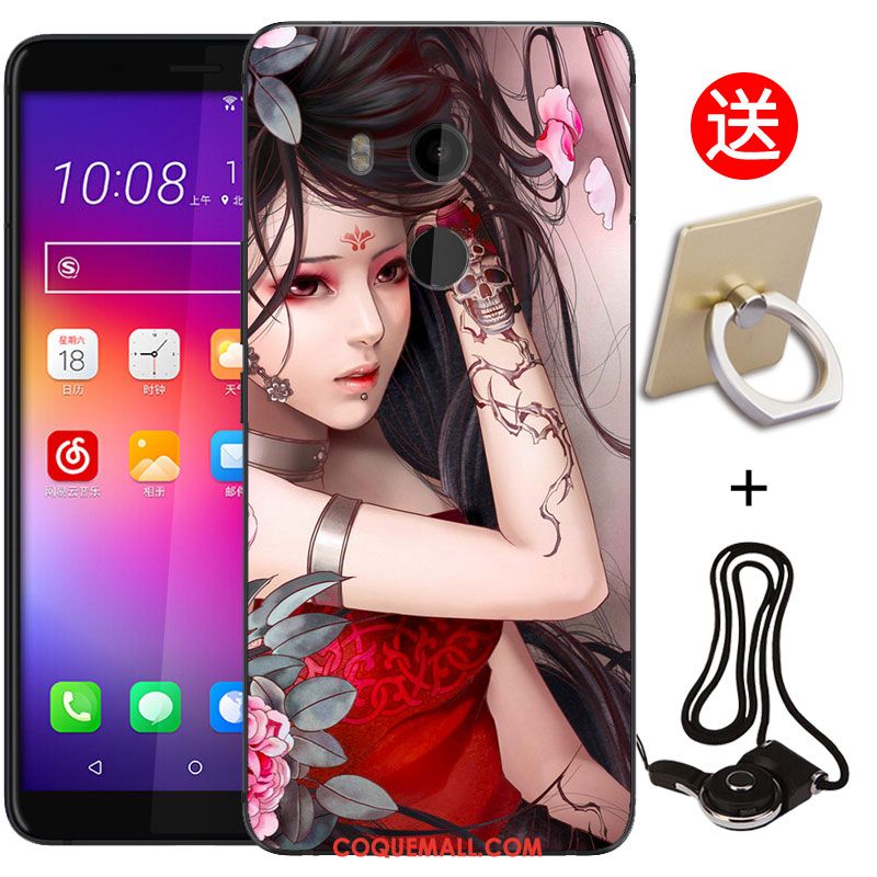 Étui Htc U11+ Protection Dessin Animé Fluide Doux, Coque Htc U11+ Violet Tendance