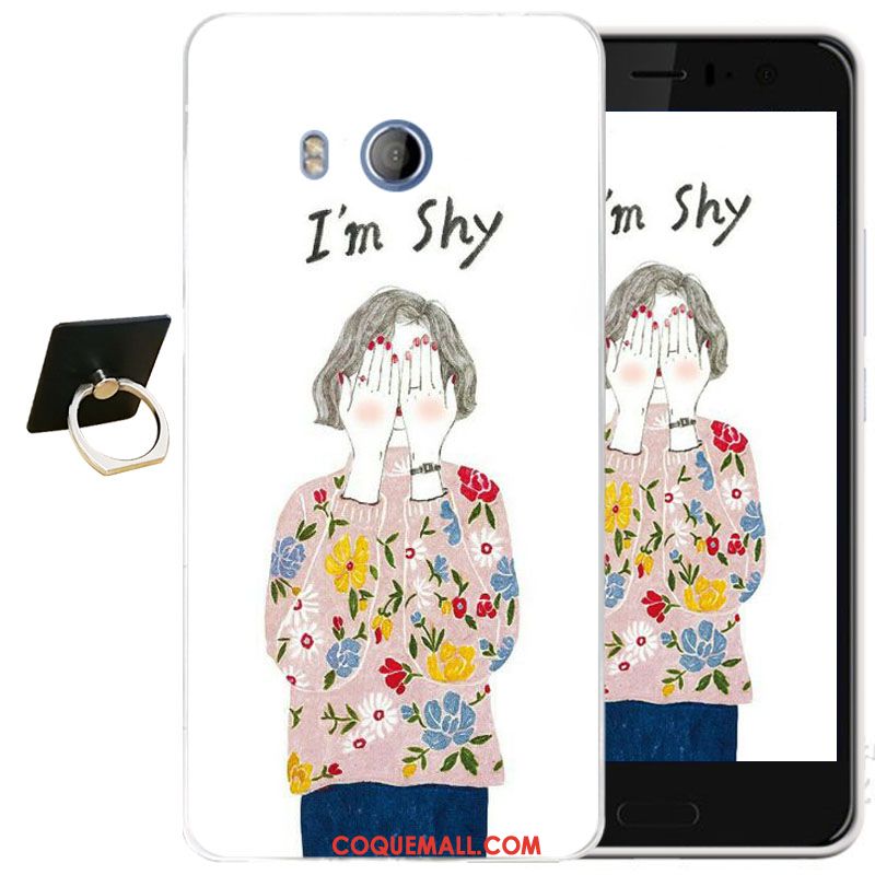 Étui Htc U11 Protection Silicone Transparent, Coque Htc U11 Dessin Animé Gaufrage