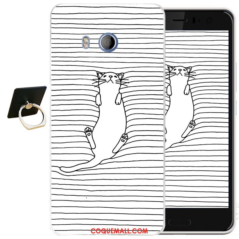 Étui Htc U11 Protection Silicone Transparent, Coque Htc U11 Dessin Animé Gaufrage