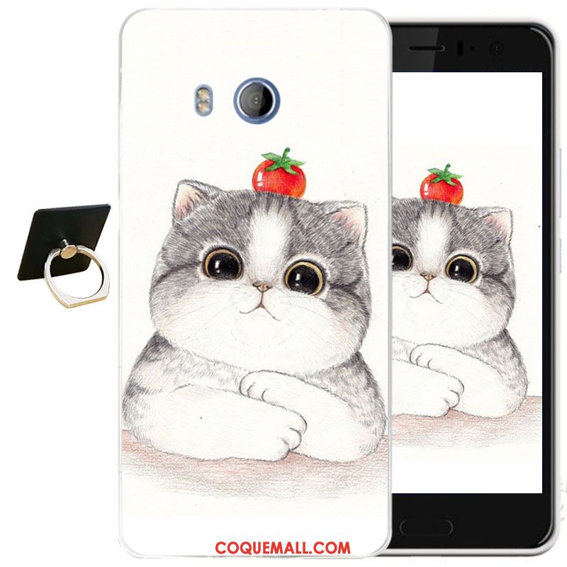 Étui Htc U11 Protection Silicone Transparent, Coque Htc U11 Dessin Animé Gaufrage