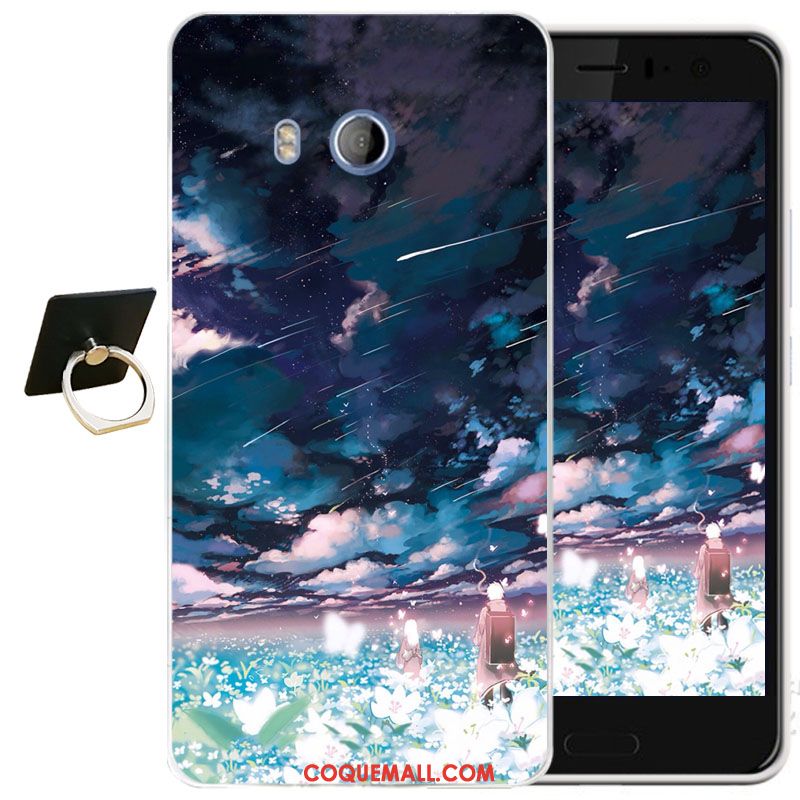 Étui Htc U11 Protection Silicone Transparent, Coque Htc U11 Dessin Animé Gaufrage