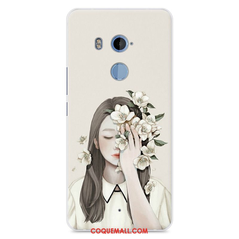 Étui Htc U11+ Rose Peinture Téléphone Portable, Coque Htc U11+ Tout Compris Incassable