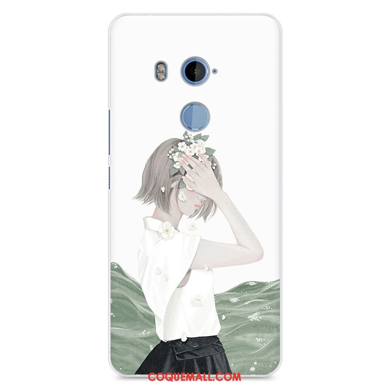 Étui Htc U11+ Rose Peinture Téléphone Portable, Coque Htc U11+ Tout Compris Incassable