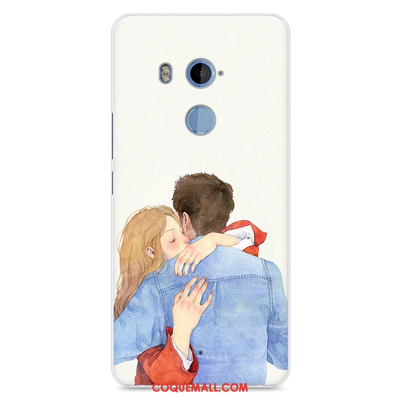 Étui Htc U11+ Rose Peinture Téléphone Portable, Coque Htc U11+ Tout Compris Incassable