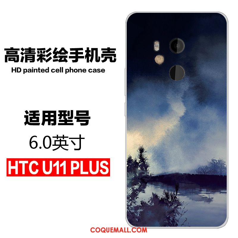 Étui Htc U11+ Silicone Incassable Protection, Coque Htc U11+ Tout Compris Fluide Doux