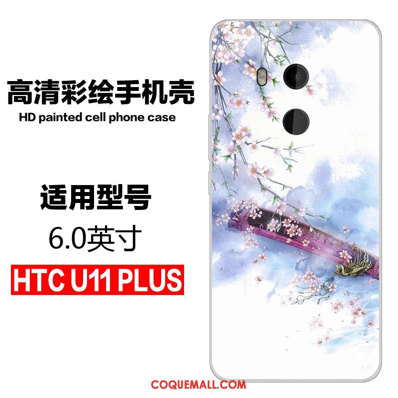 Étui Htc U11+ Silicone Incassable Protection, Coque Htc U11+ Tout Compris Fluide Doux