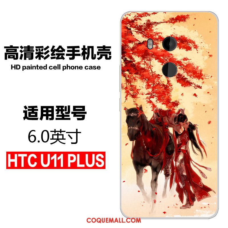 Étui Htc U11+ Silicone Incassable Protection, Coque Htc U11+ Tout Compris Fluide Doux