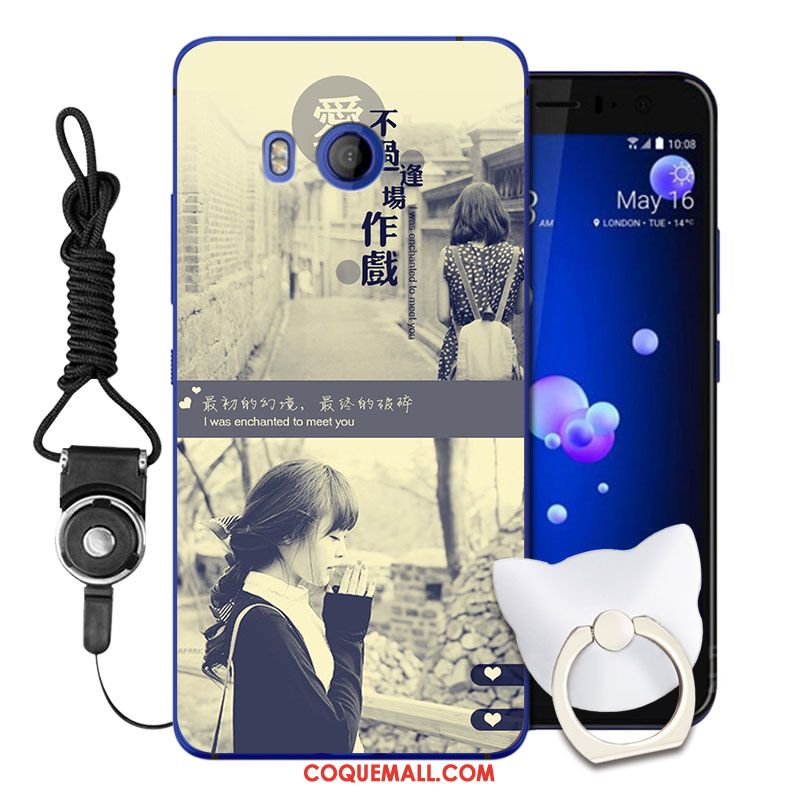 Étui Htc U11 Silicone Violet Protection, Coque Htc U11 Téléphone Portable Dessin Animé