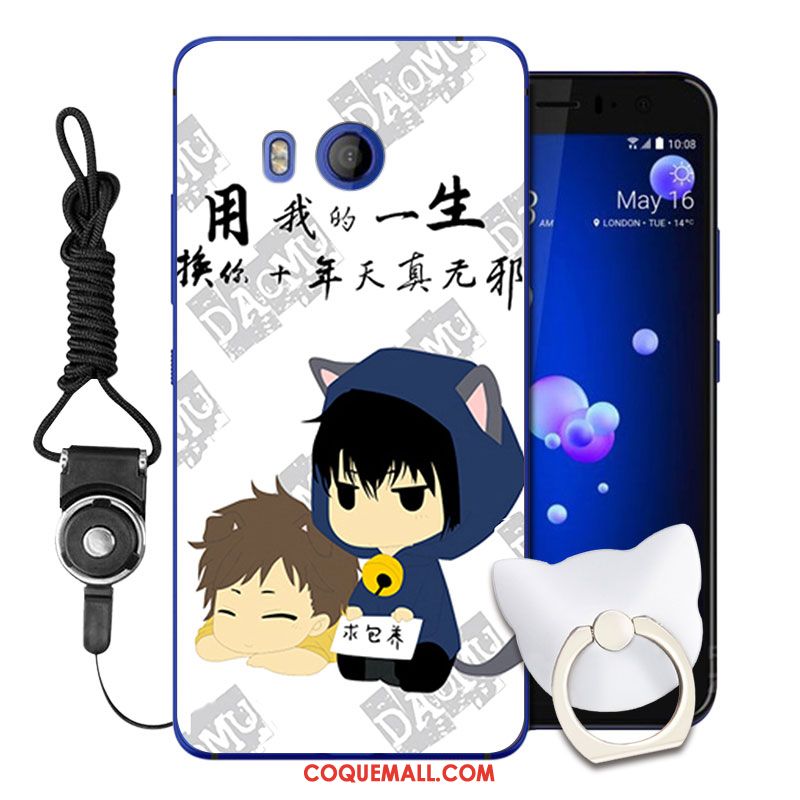 Étui Htc U11 Silicone Violet Protection, Coque Htc U11 Téléphone Portable Dessin Animé