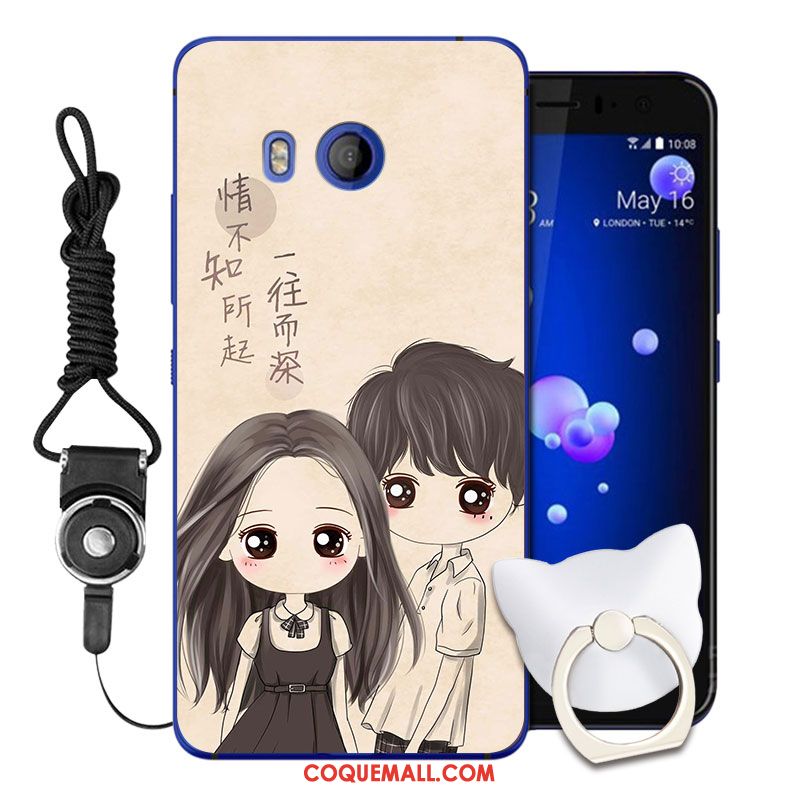 Étui Htc U11 Silicone Violet Protection, Coque Htc U11 Téléphone Portable Dessin Animé