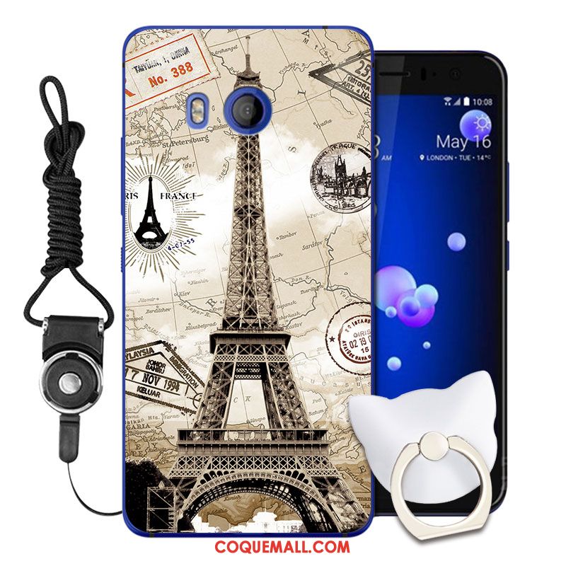 Étui Htc U11 Silicone Violet Protection, Coque Htc U11 Téléphone Portable Dessin Animé