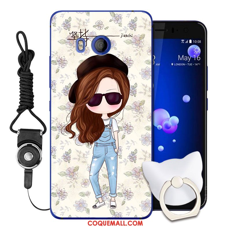 Étui Htc U11 Silicone Violet Protection, Coque Htc U11 Téléphone Portable Dessin Animé