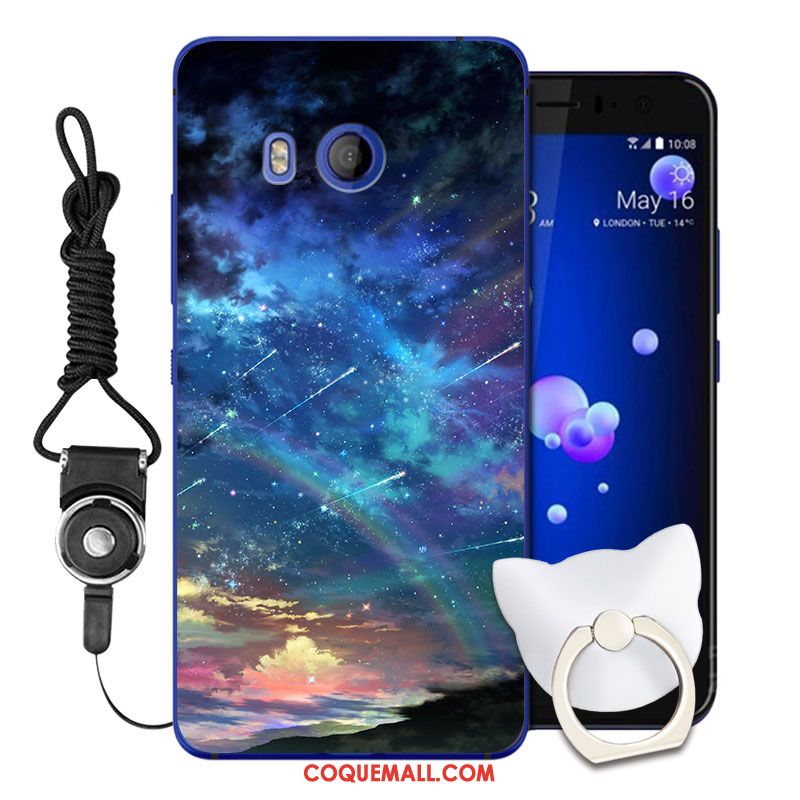 Étui Htc U11 Silicone Violet Protection, Coque Htc U11 Téléphone Portable Dessin Animé