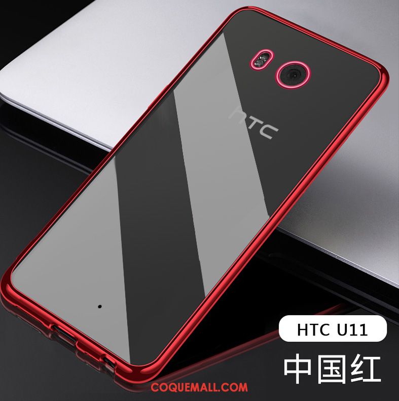 Étui Htc U11 Tout Compris Fluide Doux Protection, Coque Htc U11 Légère Rouge