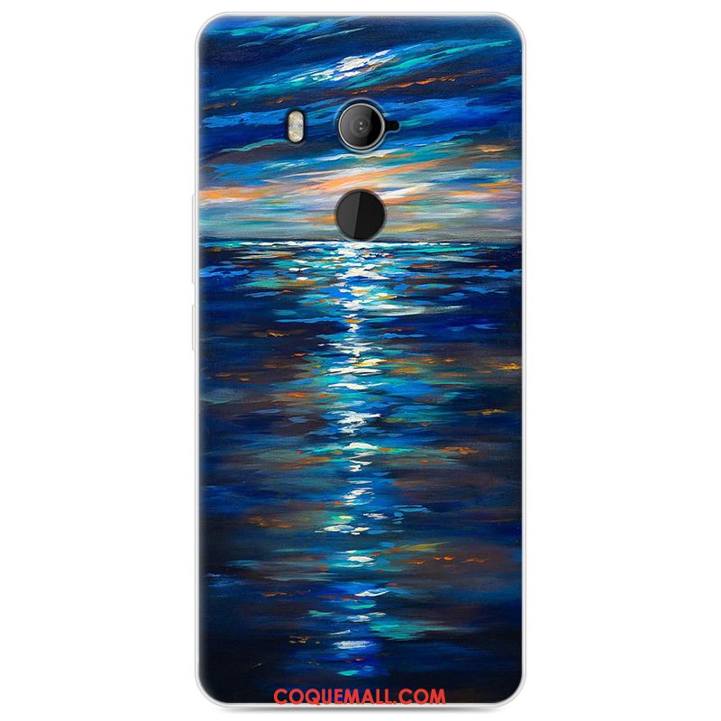 Étui Htc U11+ Tout Compris Protection Silicone, Coque Htc U11+ Pu Peinture Braun