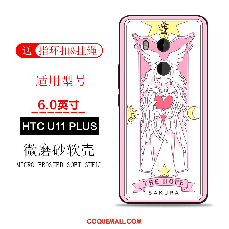 Étui Htc U11+ Téléphone Portable Incassable Marque De Tendance, Coque Htc U11+ Rose Protection