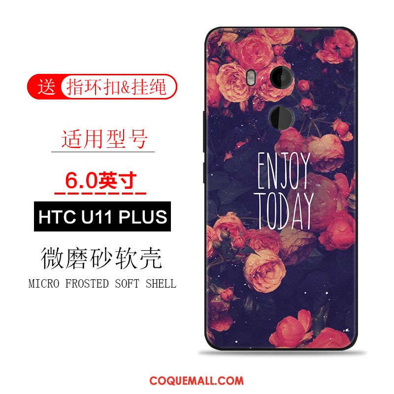 Étui Htc U11+ Téléphone Portable Incassable Marque De Tendance, Coque Htc U11+ Rose Protection