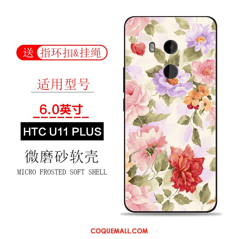 Étui Htc U11+ Téléphone Portable Incassable Marque De Tendance, Coque Htc U11+ Rose Protection