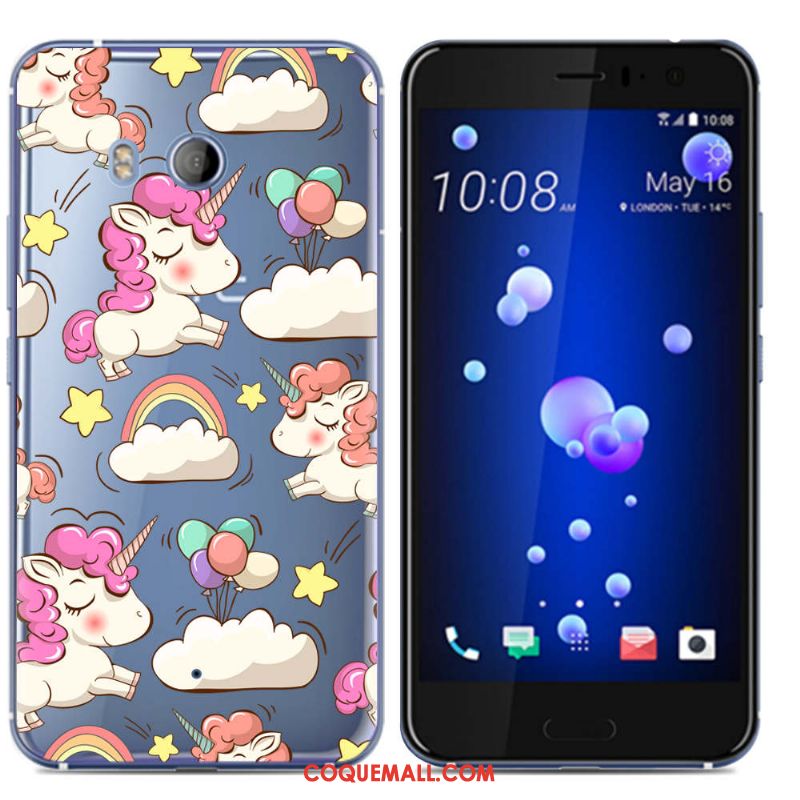 Étui Htc U11 Téléphone Portable Multicolore Créatif, Coque Htc U11 Dessin Animé Peinture