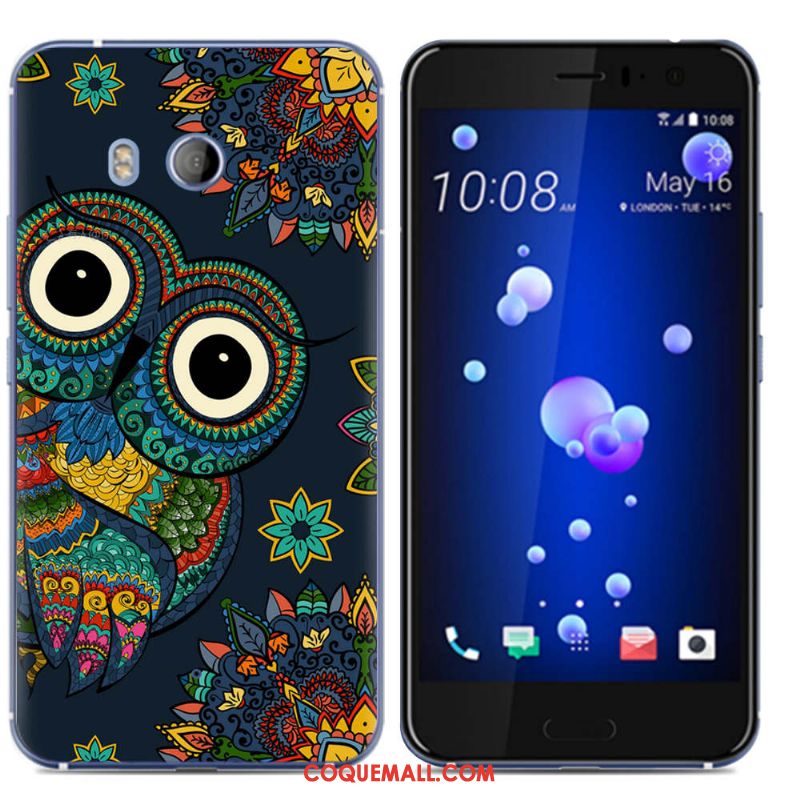 Étui Htc U11 Téléphone Portable Multicolore Créatif, Coque Htc U11 Dessin Animé Peinture