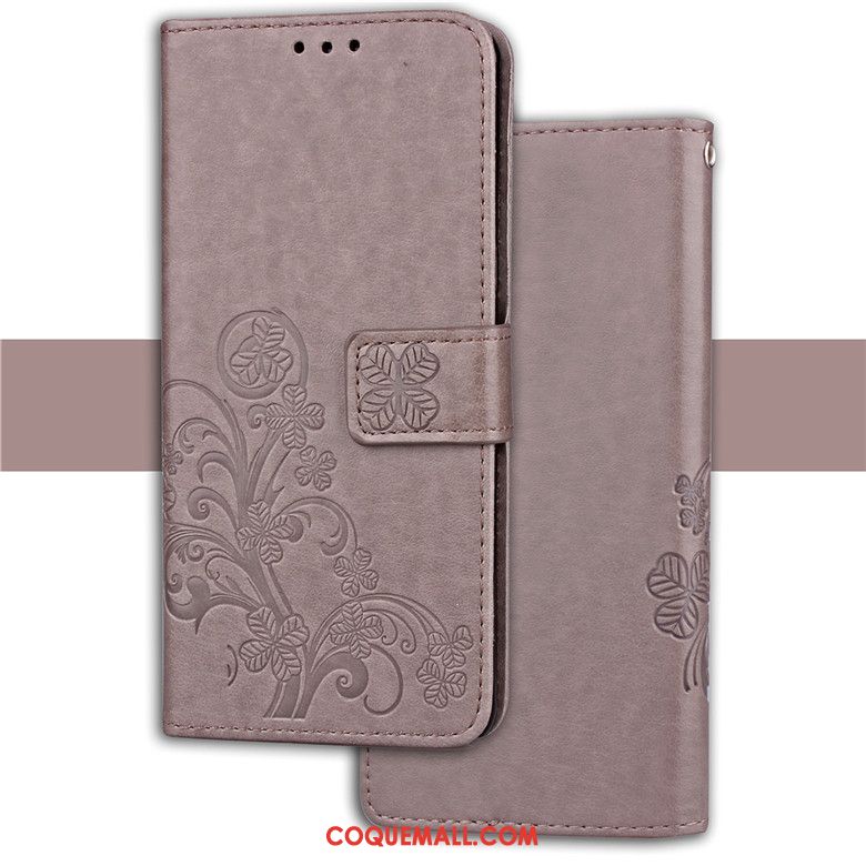 Étui Htc U11 Téléphone Portable Support Marron, Coque Htc U11 Clamshell Étui En Cuir