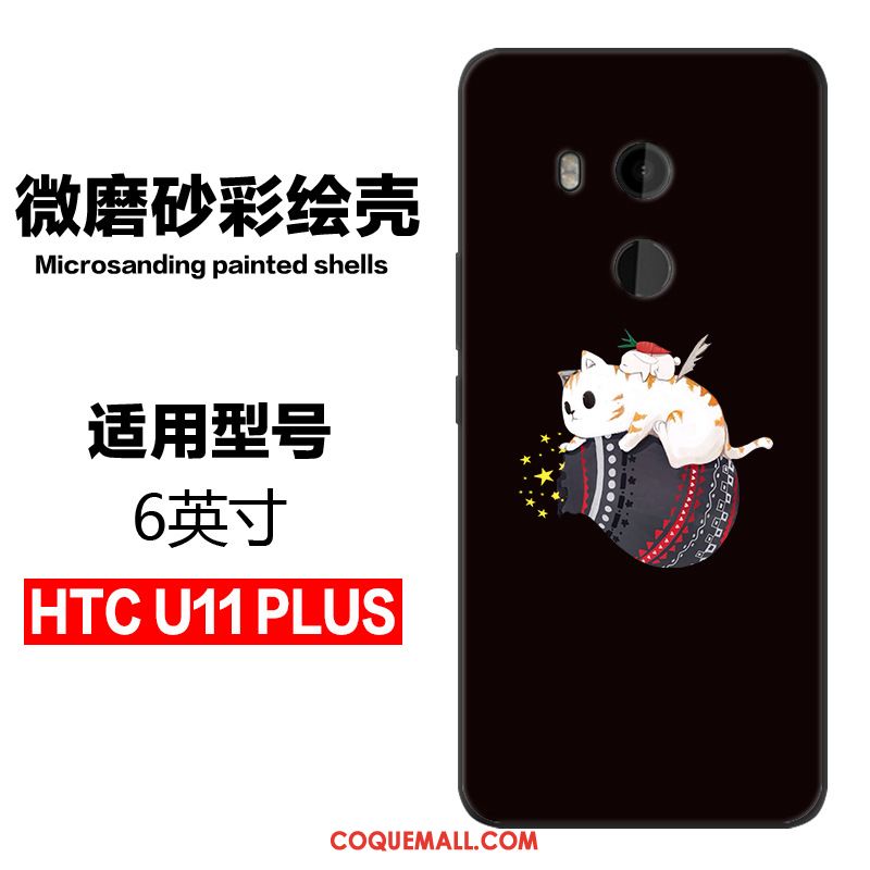 Étui Htc U11+ Téléphone Portable Tout Compris Noir, Coque Htc U11+ Tendance Charmant