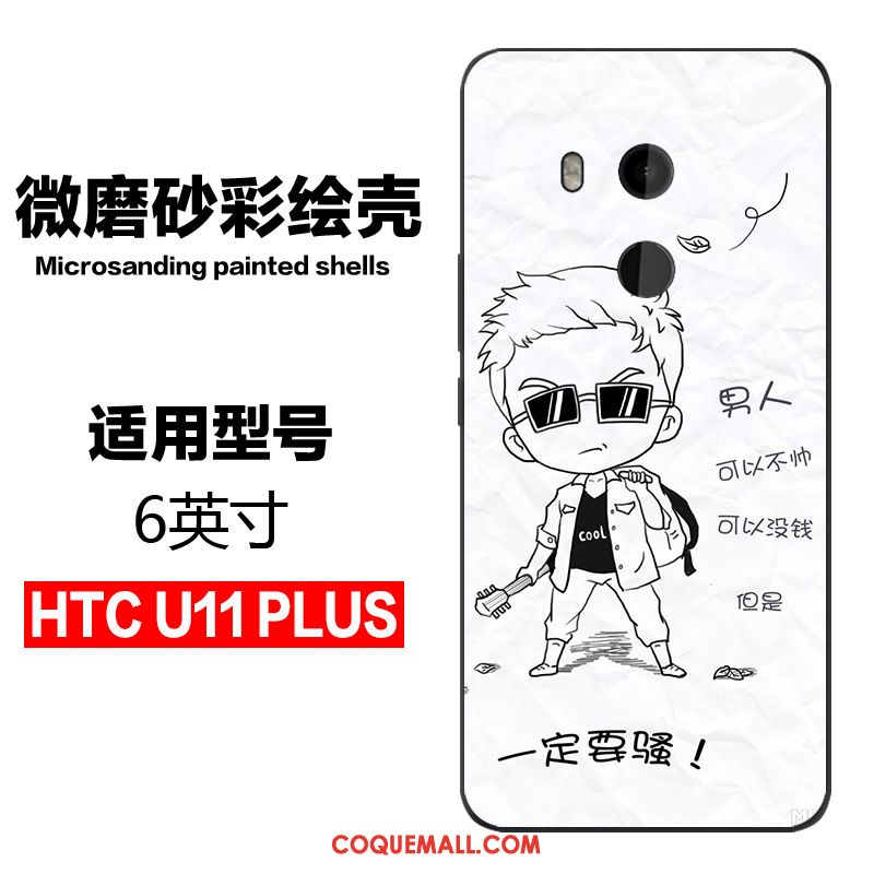 Étui Htc U11+ Téléphone Portable Tout Compris Noir, Coque Htc U11+ Tendance Charmant