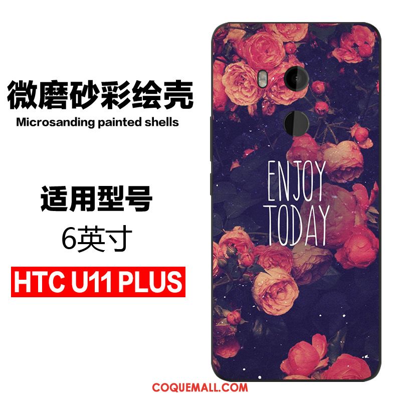 Étui Htc U11+ Téléphone Portable Tout Compris Noir, Coque Htc U11+ Tendance Charmant