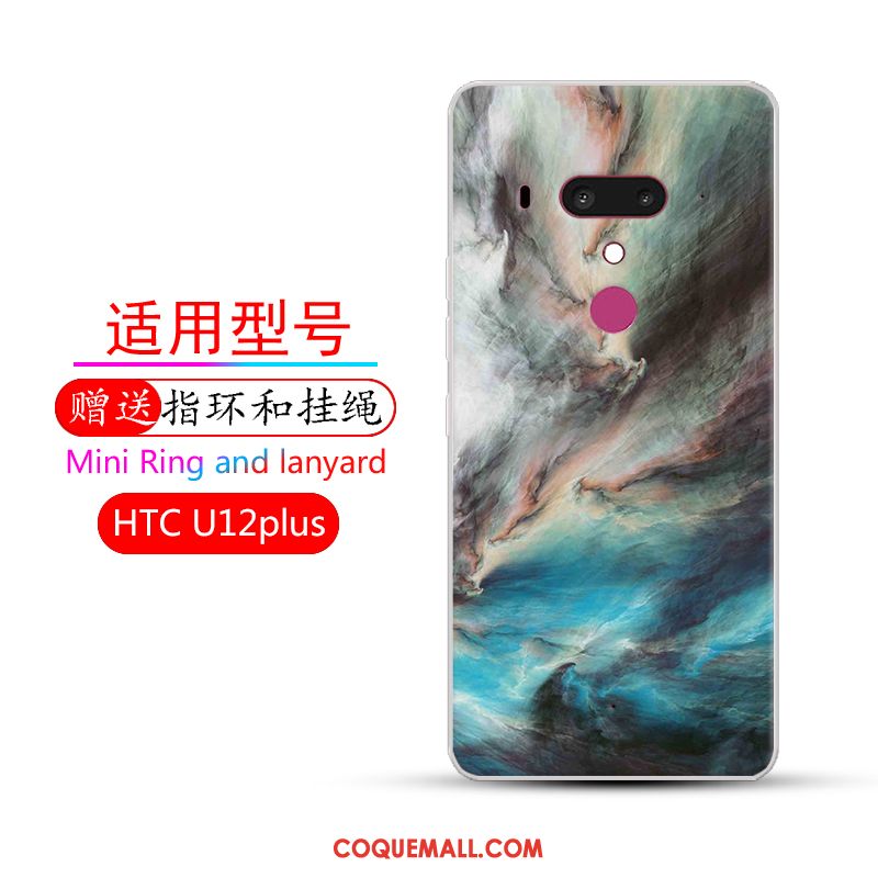 Étui Htc U12+ Couleur Dégradé Protection, Coque Htc U12+ Incassable Rouge