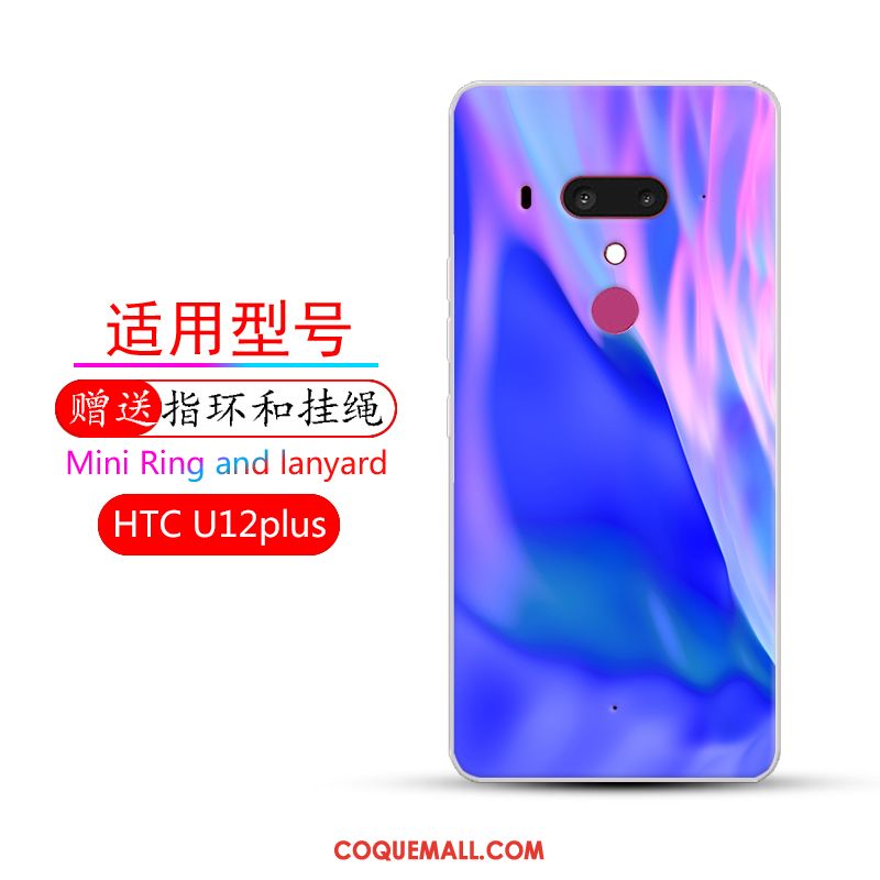 Étui Htc U12+ Couleur Dégradé Protection, Coque Htc U12+ Incassable Rouge