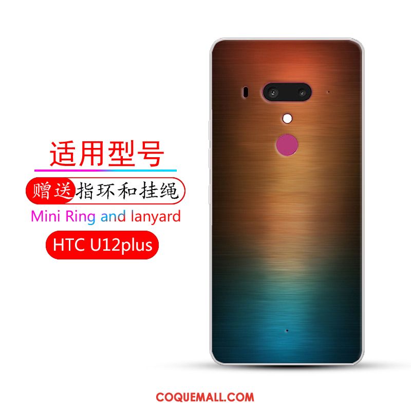 Étui Htc U12+ Couleur Dégradé Protection, Coque Htc U12+ Incassable Rouge