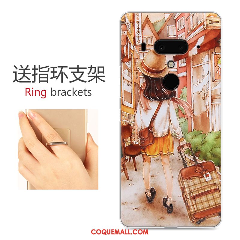 Étui Htc U12+ Dessin Animé Difficile Personnalité, Coque Htc U12+ Protection Téléphone Portable