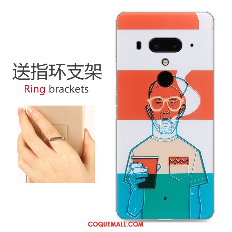 Étui Htc U12+ Dessin Animé Difficile Personnalité, Coque Htc U12+ Protection Téléphone Portable