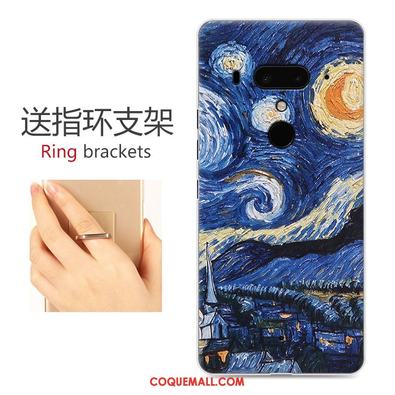 Étui Htc U12+ Dessin Animé Difficile Personnalité, Coque Htc U12+ Protection Téléphone Portable