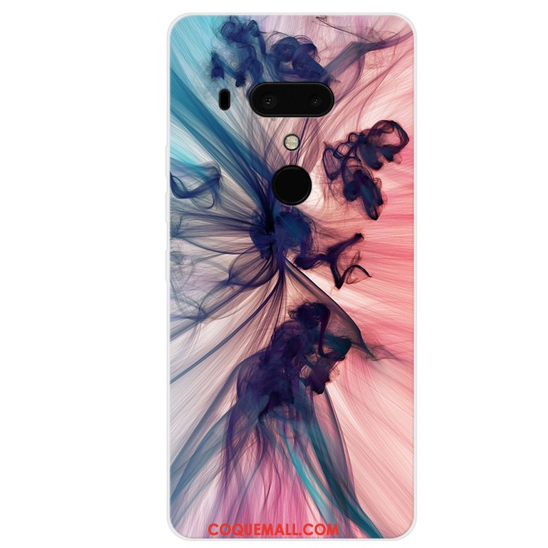 Étui Htc U12+ Personnalisé Charmant Art, Coque Htc U12+ Simple Bleu