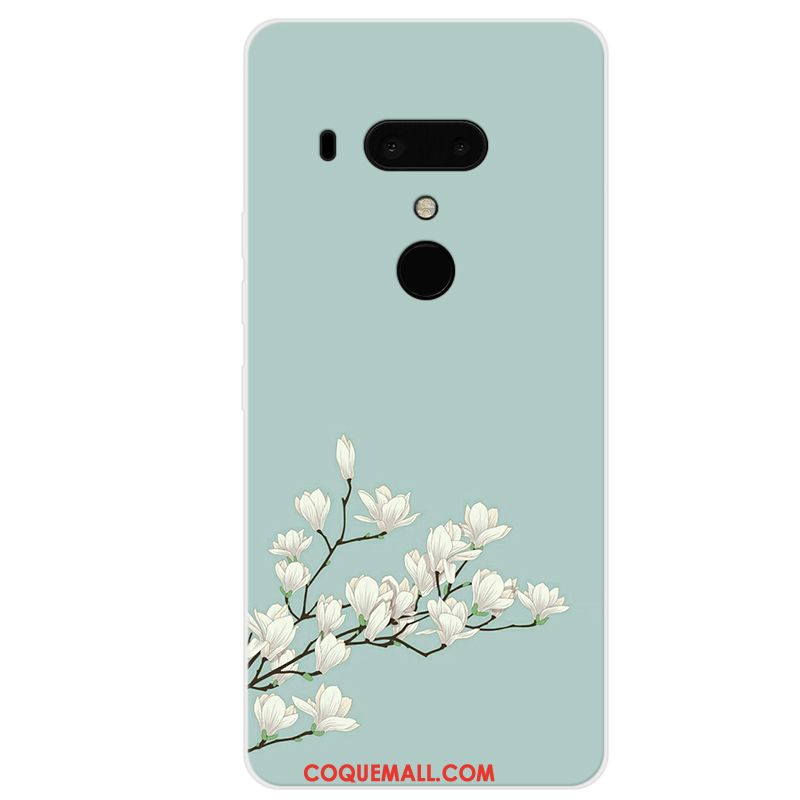 Étui Htc U12+ Personnalisé Charmant Art, Coque Htc U12+ Simple Bleu