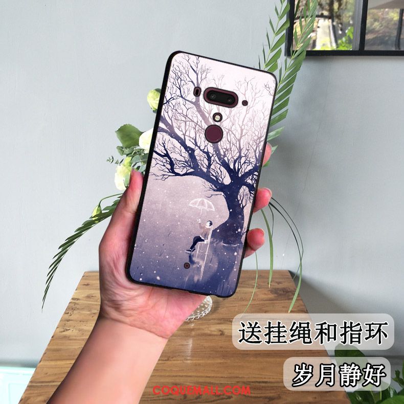 Étui Htc U12+ Personnalité Dessin Animé Ornements Suspendus, Coque Htc U12+ Silicone Tout Compris