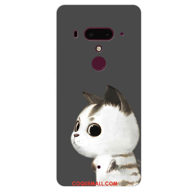 Étui Htc U12+ Protection Personnalité Fluide Doux, Coque Htc U12+ Téléphone Portable Silicone